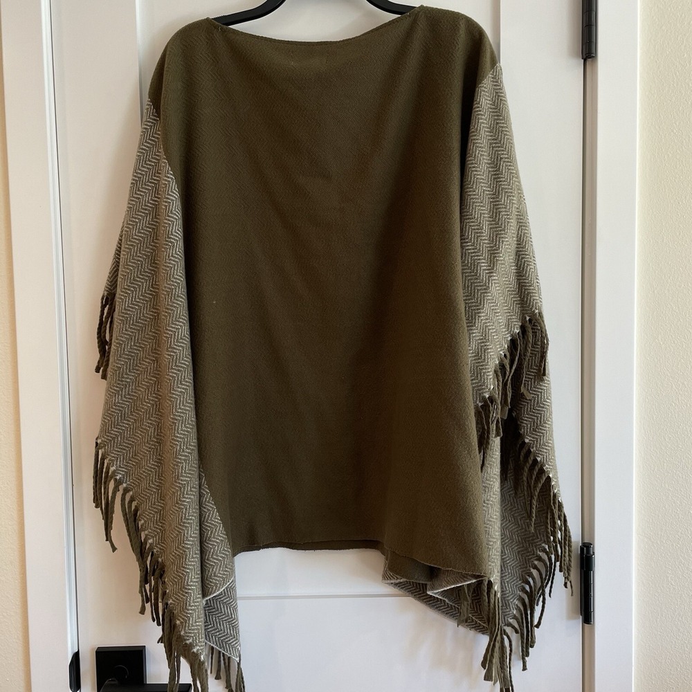 Womens Kimono Poncho Cape‎ Shawl Pashmina Fringe Cottagecore Bohomian Chic OSFM